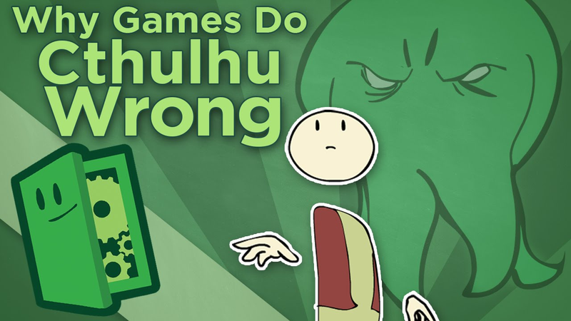 Cover of Why Games Do Cthulhu Wrong - The Problem with Horror Games - Extra Credits