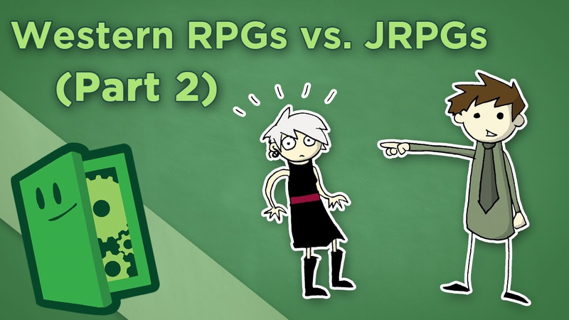 Cover of Western & Japanese RPGs - II: Narrative vs. Expression - Extra Credits