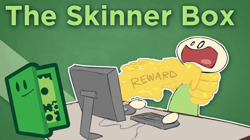 Cover of The Skinner Box - How Games Condition People to Play More - Extra Credits