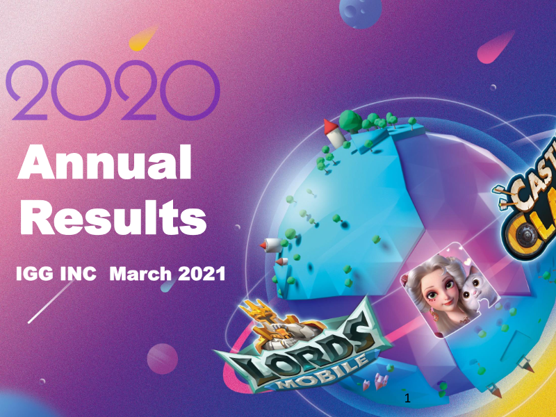 Cover of IGG Inc 2020 Annual Results