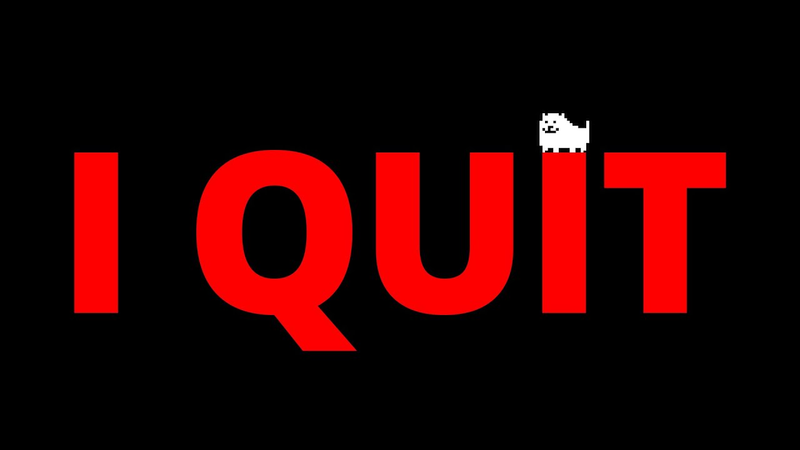 Cover of I QUIT Solo Game Dev