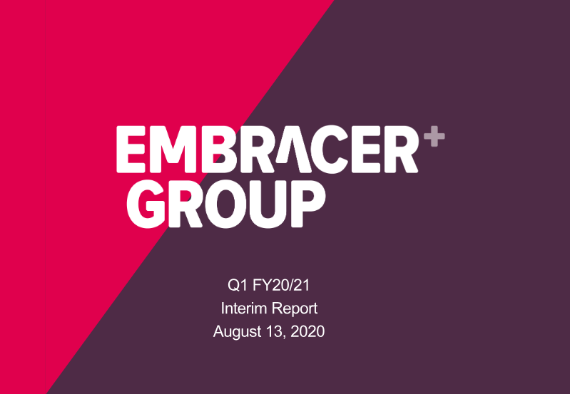 Cover of Embracer Group Q1 FY20/21 Interim Report