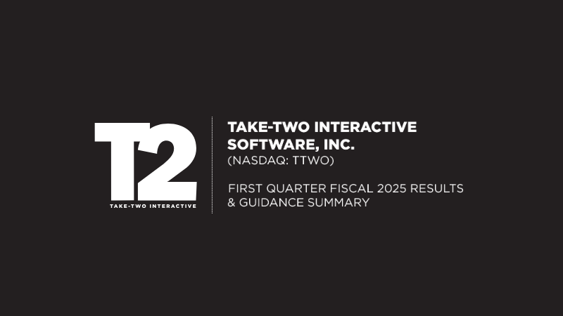 Cover of Take-Two Interactive First Quarter Fiscal 2025 Results