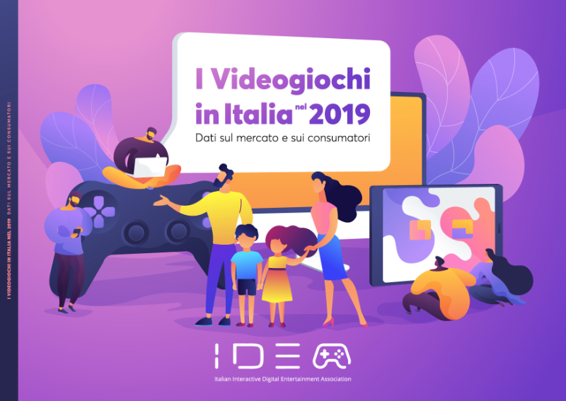 Cover of I Videogiochi in Italia 2019: Dati sul Mercato e sui Consumatori