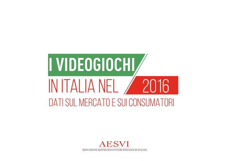Cover of I Videogiochi in Italia nel 2016: Dati sul Mercato e sui Consumatori