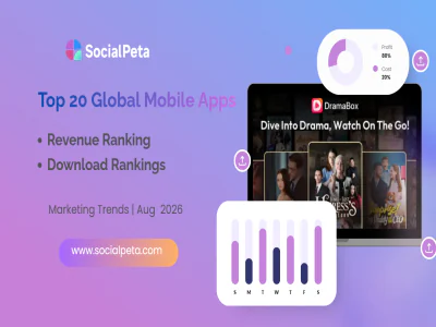 Cover of Top Global Mobile Apps by Downloads and Revenue in August 2026
