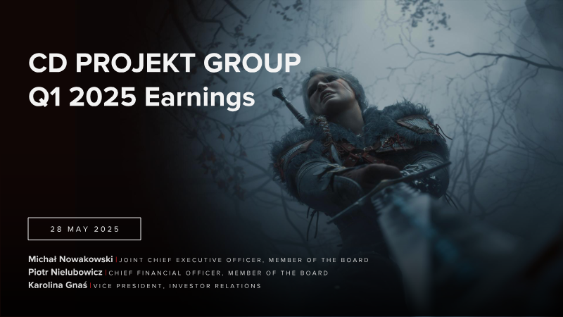 Cover of CD PROJEKT Group: Q1 2025 Earnings Presentation