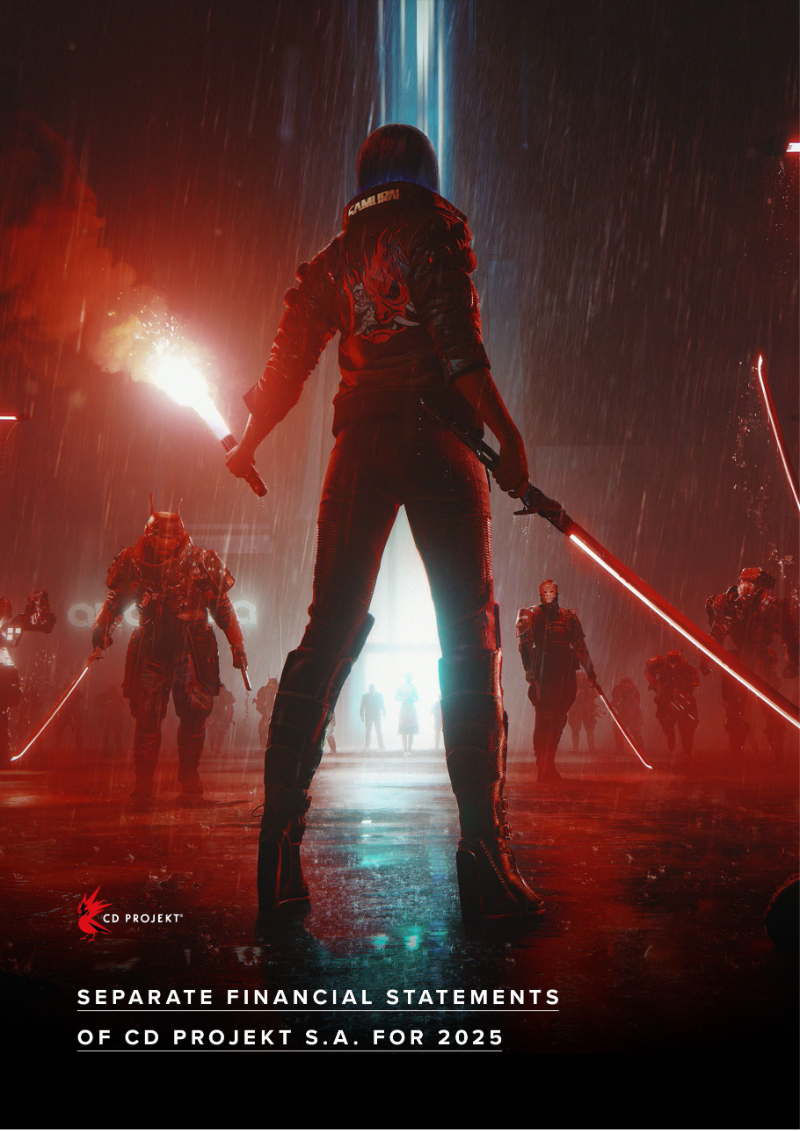 Cover of Separate Financial Statements of CD PROJEKT S.A. for 2025