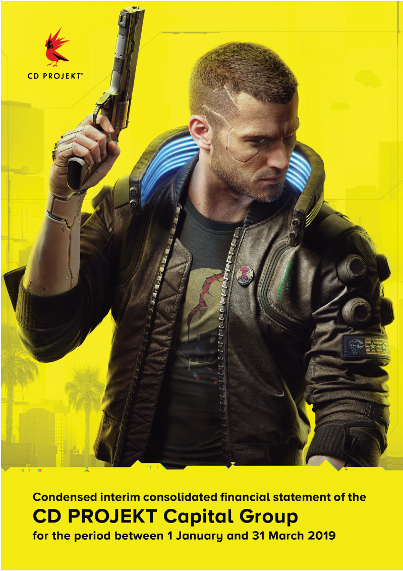 Cover of Condensed Interim Consolidated Financial Statement: CD PROJEKT Capital Group Q1 2019
