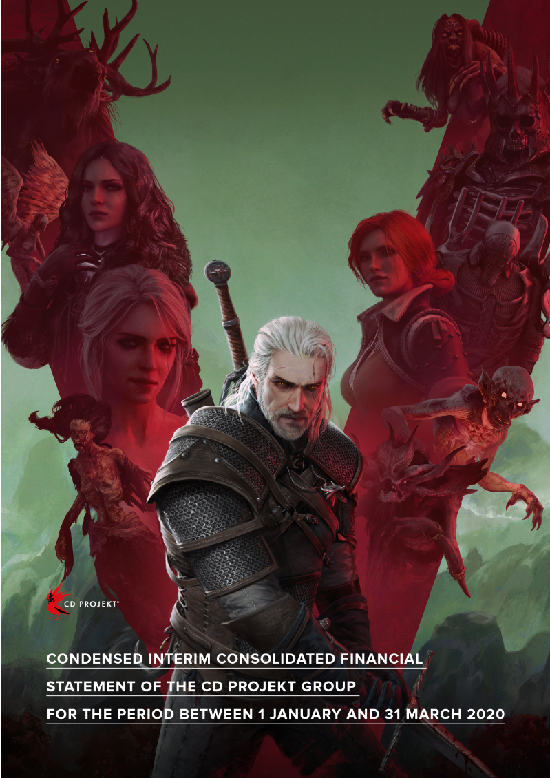 Cover of CD PROJEKT Group Condensed Interim Consolidated Financial Statement: Q1 2020