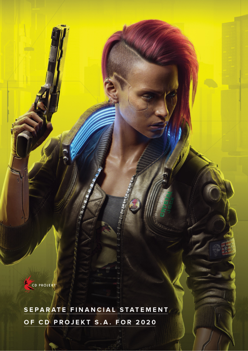 Cover of Separate Financial Statement of CD PROJEKT S.A. for 2020