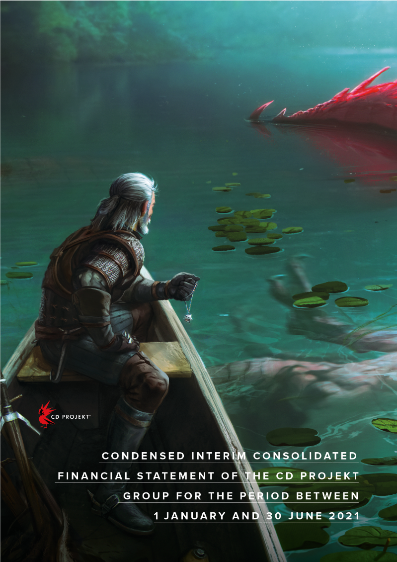 Cover of Condensed Interim Consolidated Financial Statement of the CD PROJEKT Group for H1 2021