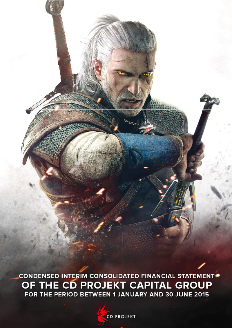 Cover of CD PROJEKT Capital Group Condensed Interim Consolidated Financial Statement: H1 2015