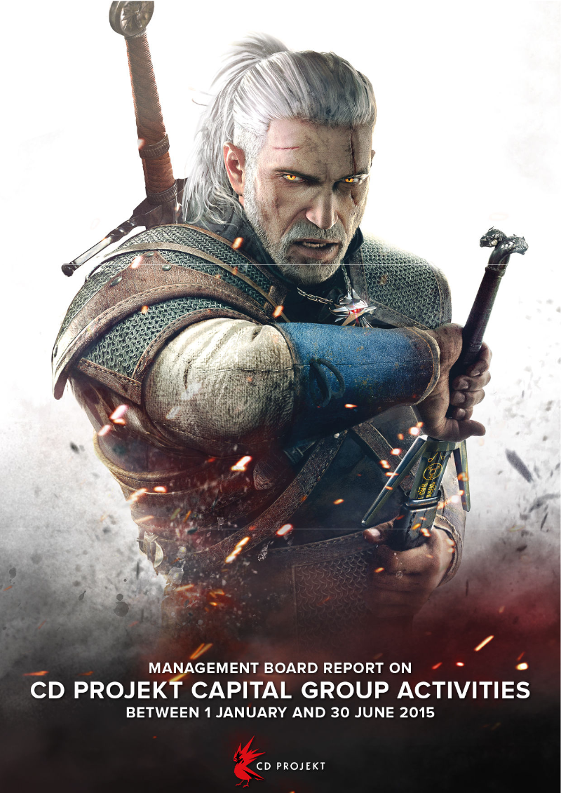 Cover of Management Board Report on CD Projekt Capital Group Activities: H1 2015
