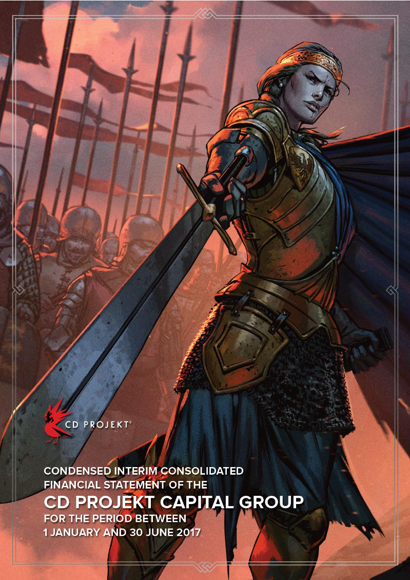 Cover of CD PROJEKT Capital Group Condensed Interim Consolidated Financial Statement: H1 2017
