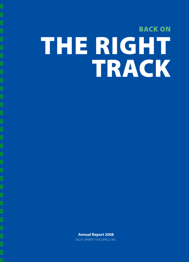 Cover of Sega Sammy Holdings Annual Report 2008