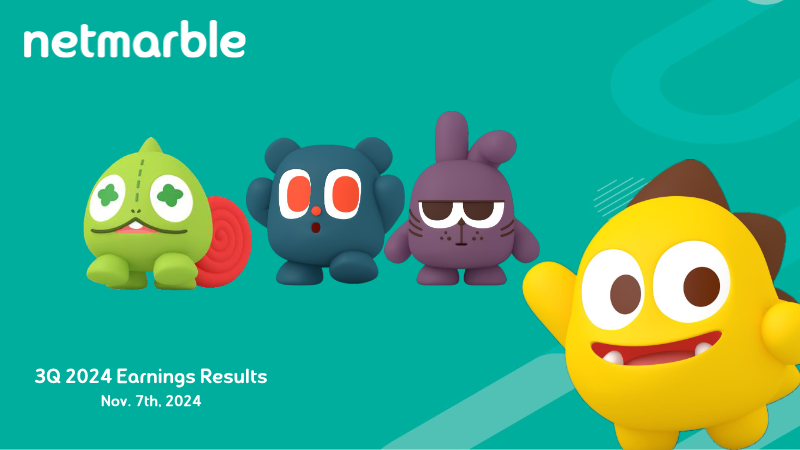 Cover of Netmarble 3Q 2024 Earnings Results
