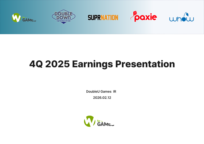 Cover of DoubleU Games 4Q 2025 Earnings Presentation