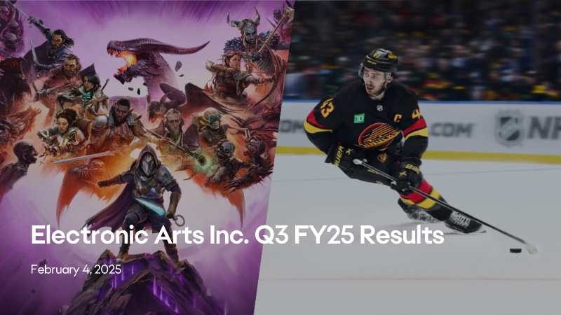 Cover of Electronic Arts Q3 FY25 Results