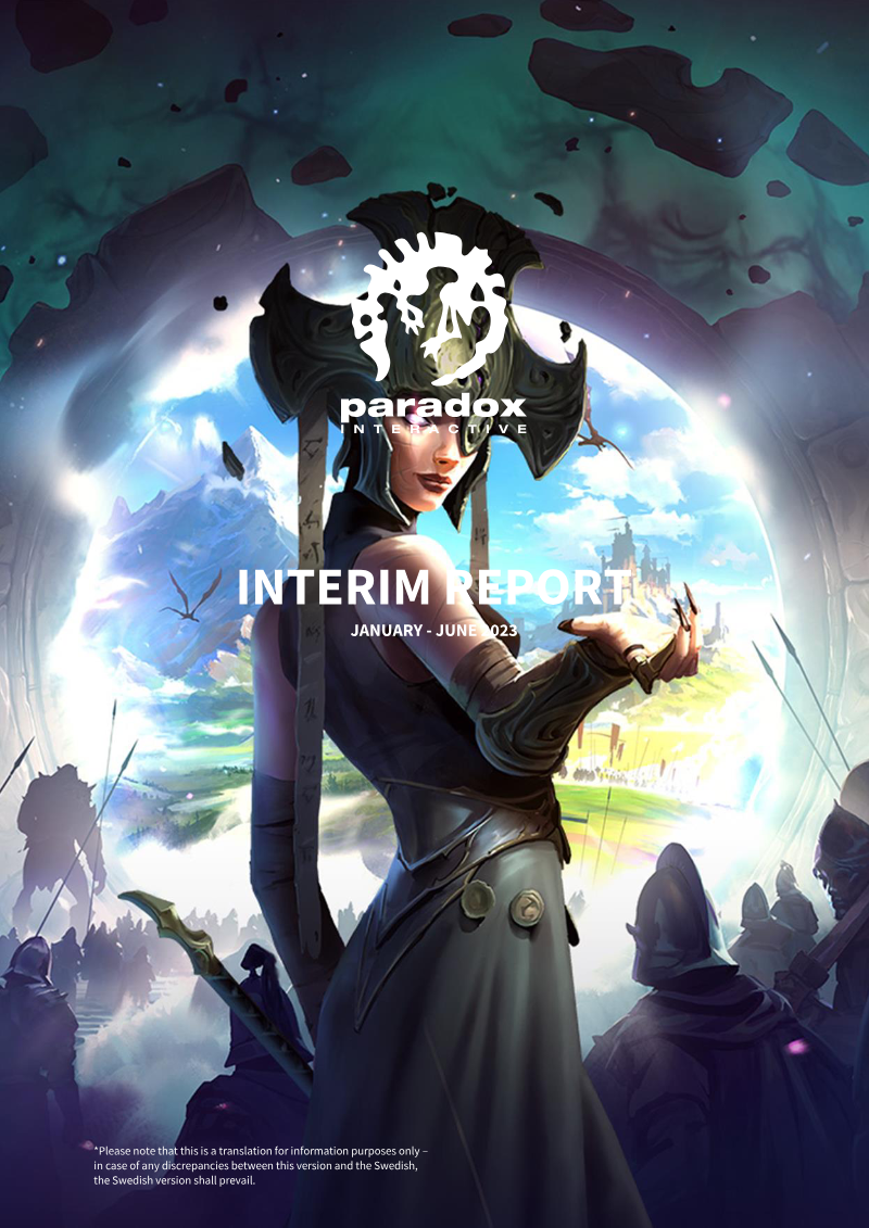 Cover of Paradox Interactive Interim Report: January - June 2023