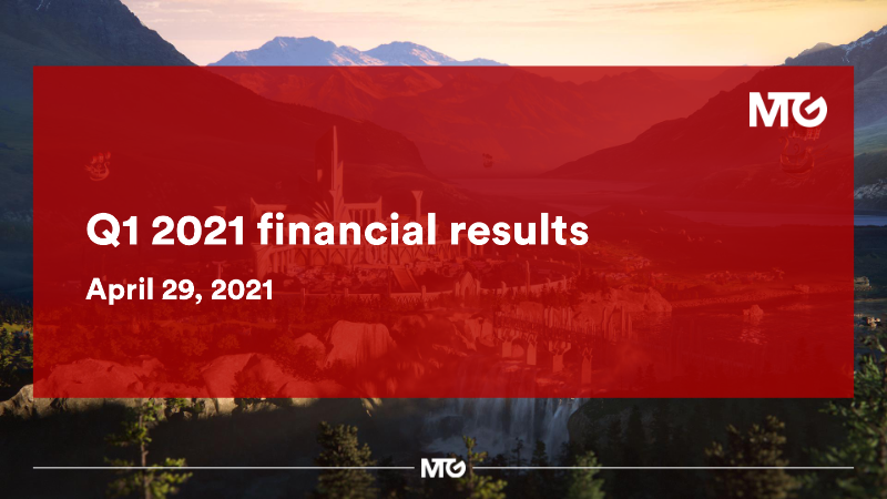 Cover of MTG Q1 2021 Financial Results