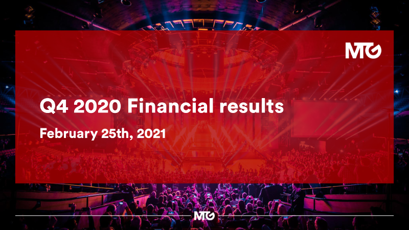 Cover of Modern Times Group Q4 2020 Financial Results