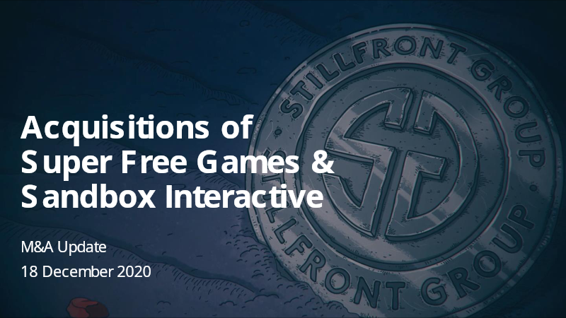 Cover of Acquisitions of Super Free Games & Sandbox Interactive: M&A Update