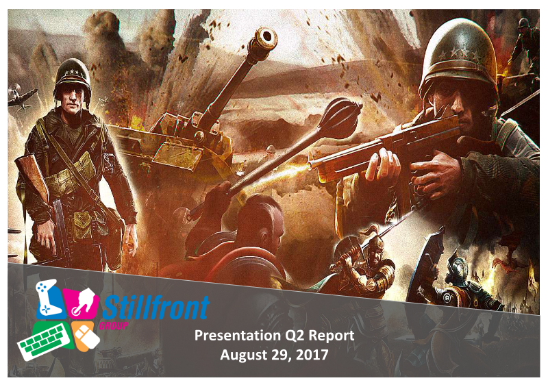 Cover of Stillfront Group Q2 2017 Presentation