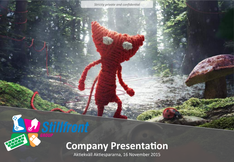 Cover of Stillfront Group Company Presentation