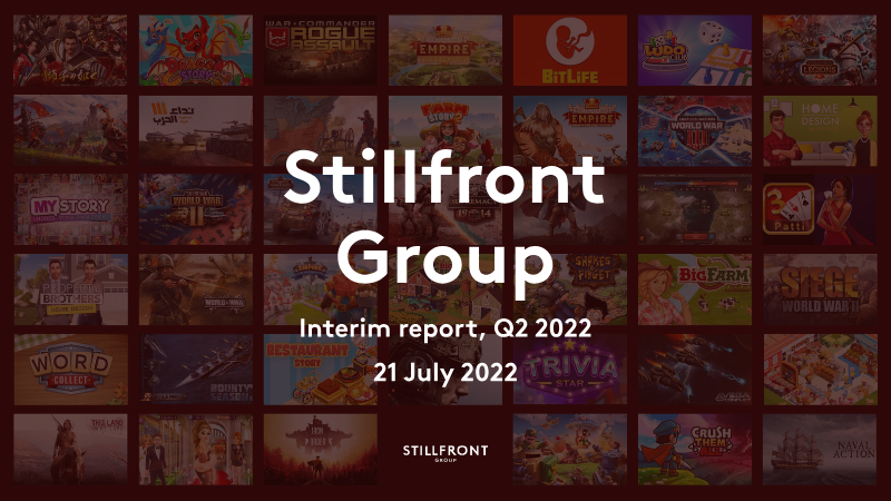 Cover of Stillfront Group Interim Report: Q2 2022
