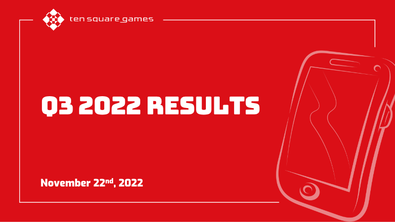 Cover of Tensquare Games Q3 2022 Results