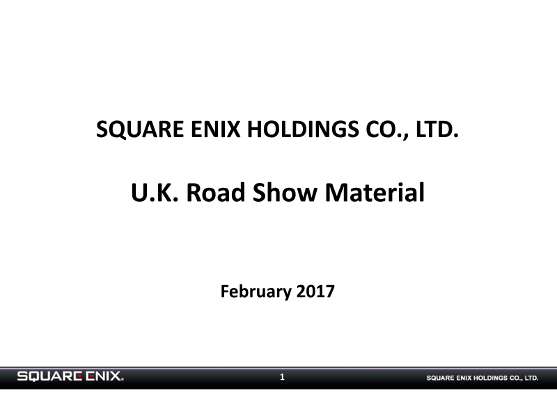 Cover of U.K. Road Show Material: February 2017