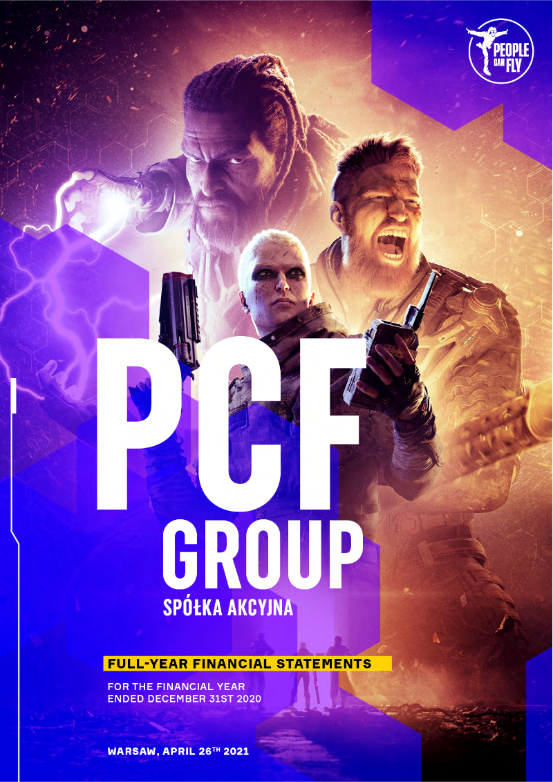 Cover of PCF Group Full-Year Financial Statements 2020