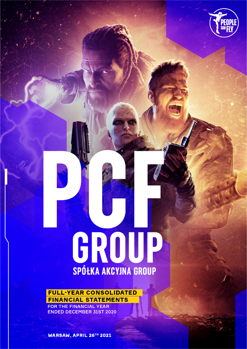 Cover of PCF Group Full-Year Consolidated Financial Statements 2020