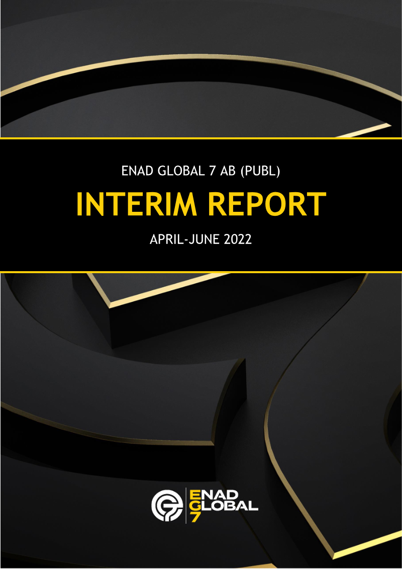Cover of Enad Global 7 Interim Report: April–June 2022
