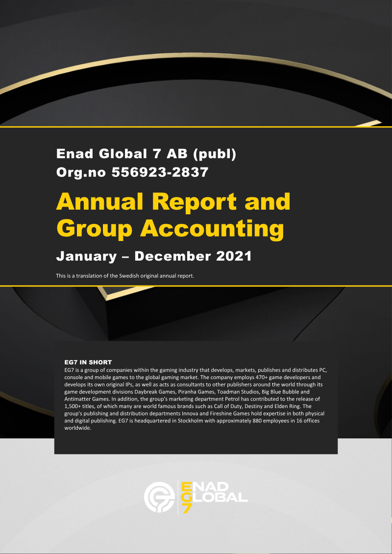 Cover of Enad Global 7 Annual Report 2021
