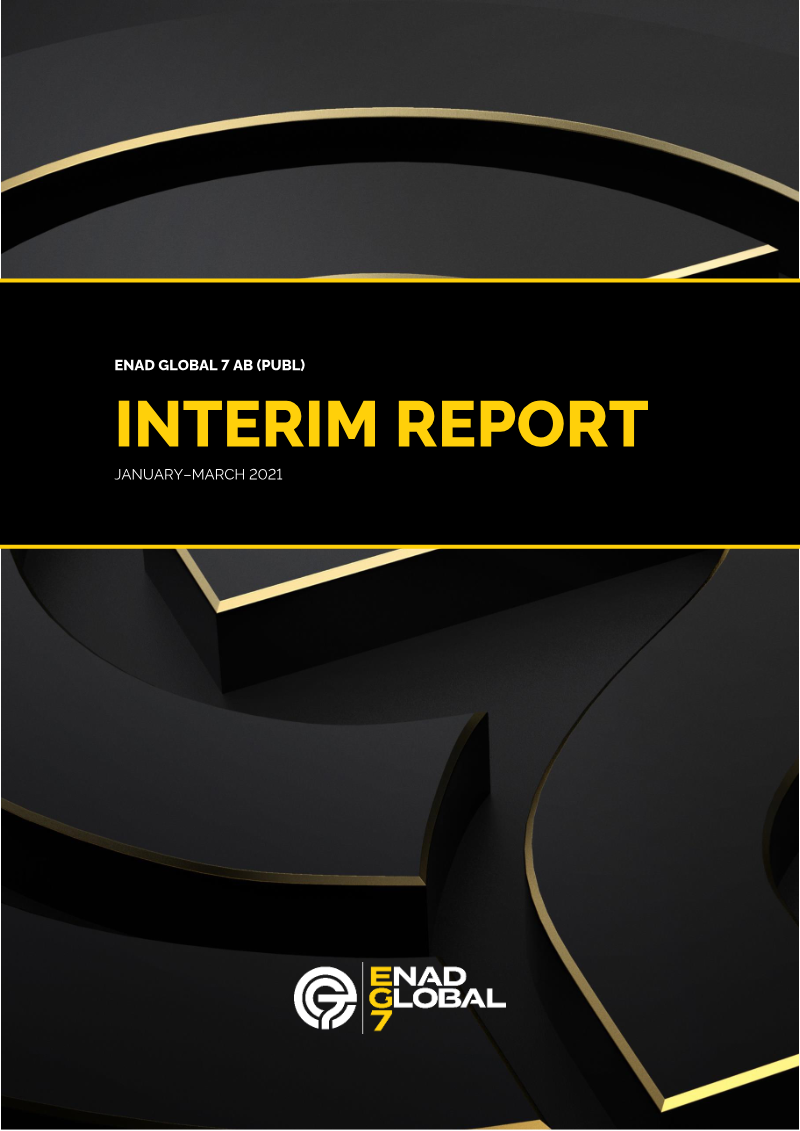 Cover of Enad Global 7 Interim Report: January–March 2021