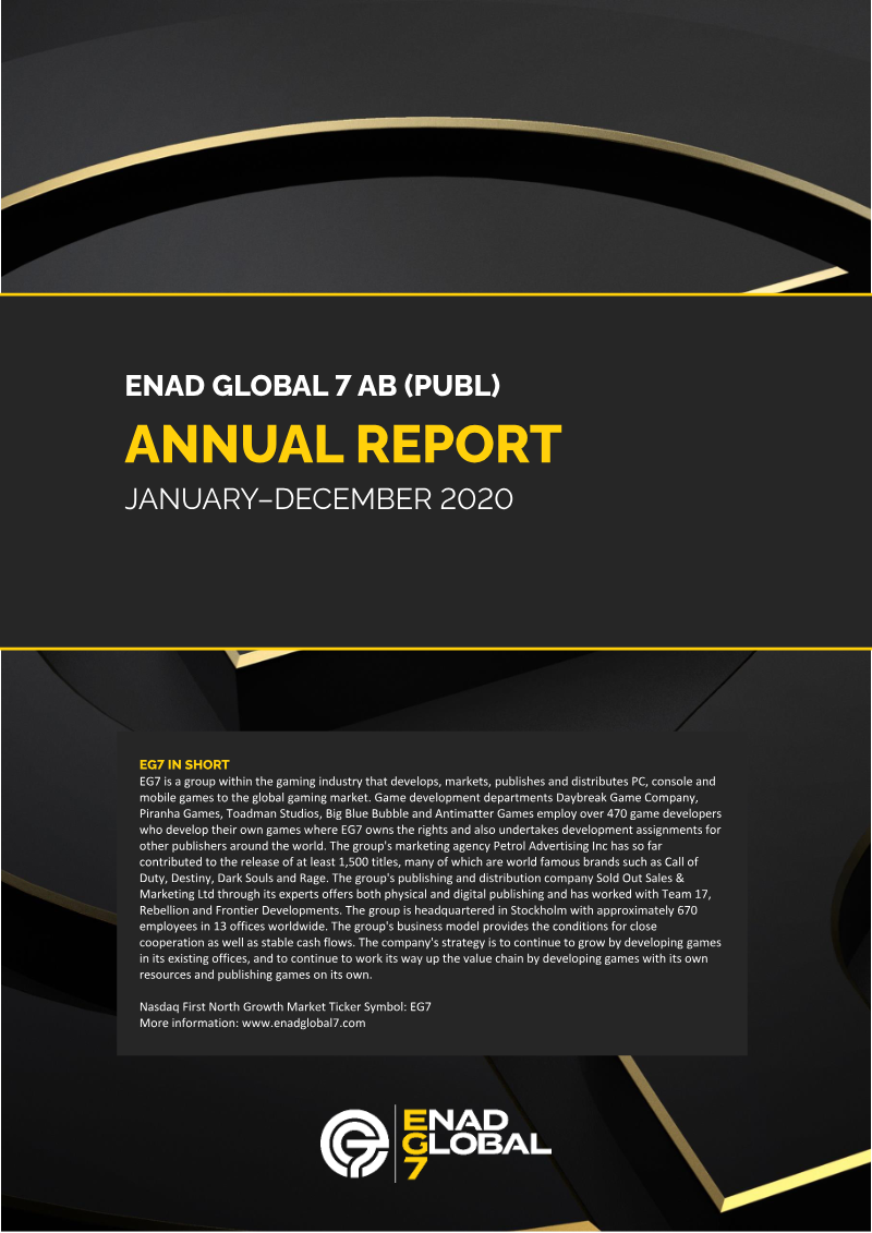 Cover of Annual Report 2020: Enad Global 7