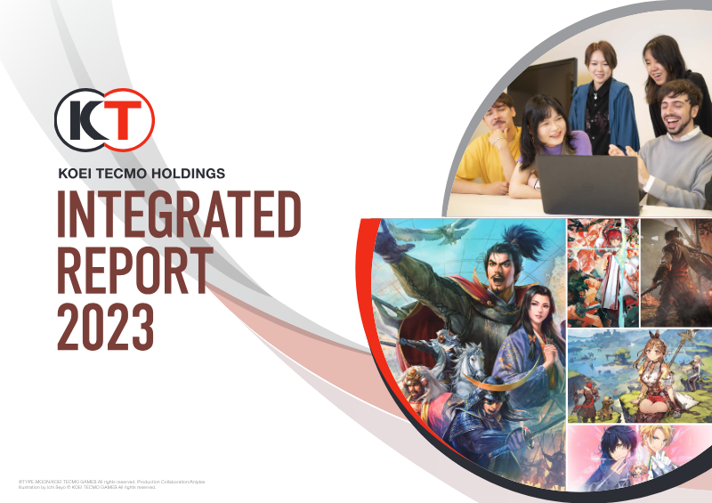 Cover of Koei Tecmo Holdings Integrated Report 2023