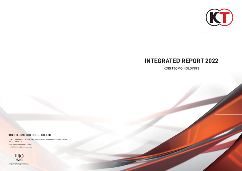 Cover of Koei Tecmo Holdings Integrated Report 2022