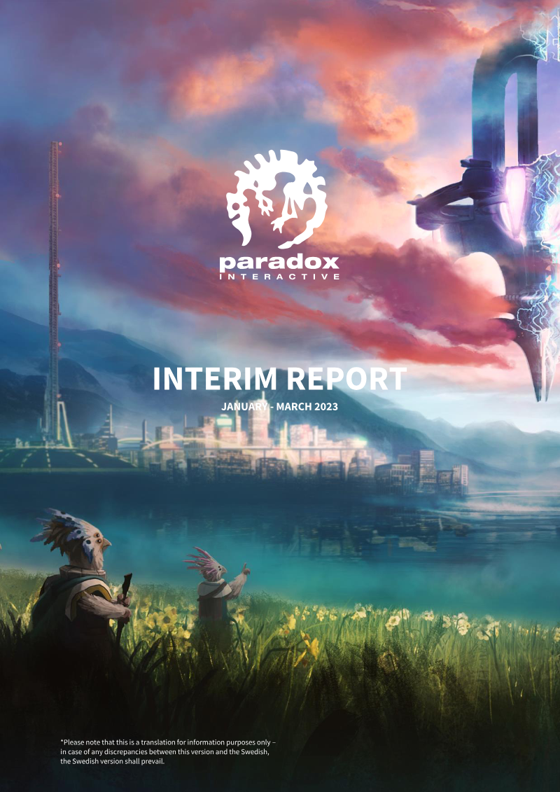 Cover of Paradox Interactive Interim Report: January - March 2023