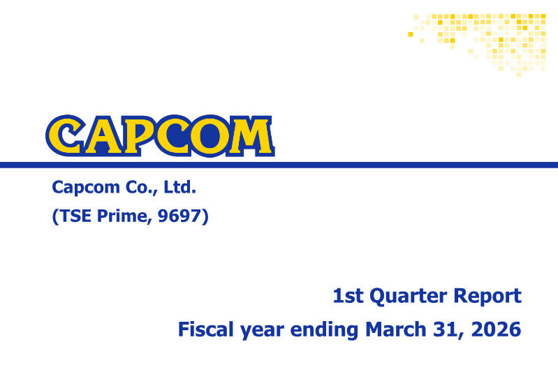 Cover of Capcom Co., Ltd. 1st Quarter Report