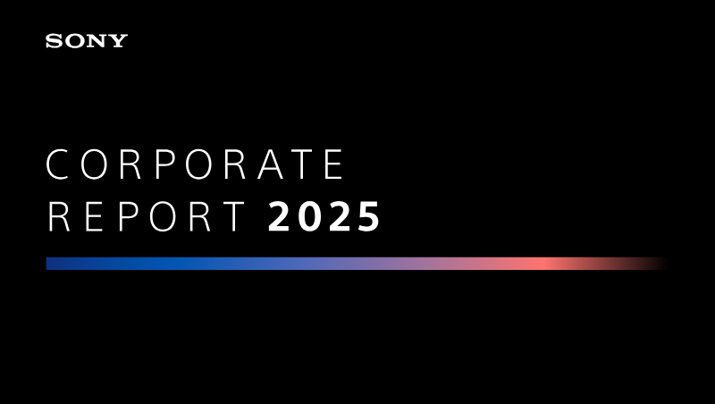 Cover of Sony Corporate Report 2025