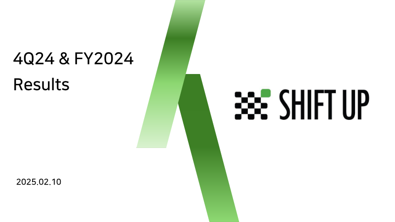 Cover of Shift Up 4Q24 & FY2024 Financial Results