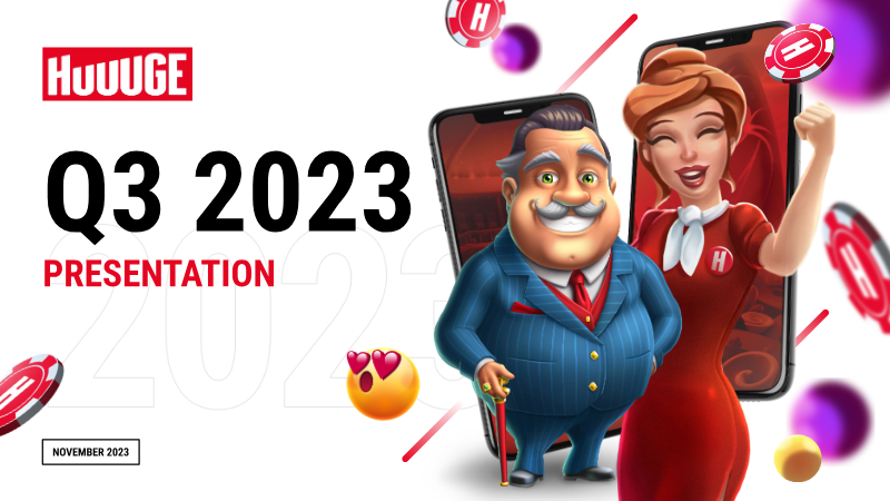 Cover of Huuuge Q3 2023 Presentation