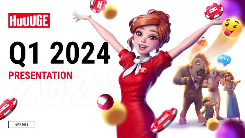 Cover of Huuuge Q1 2024 Presentation