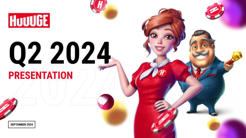 Cover of Huuuge Q2 2024 Presentation