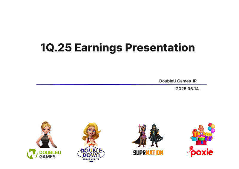Cover of DoubleU Games 1Q.25 Earnings Presentation