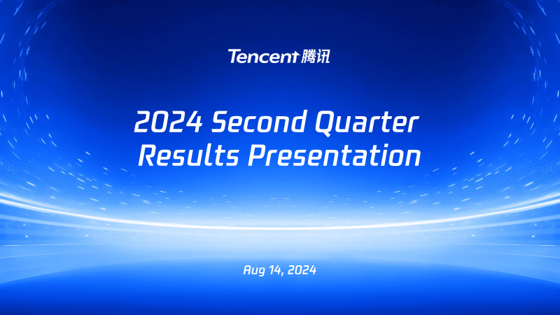 Cover of Tencent 2024 Second Quarter Results Presentation