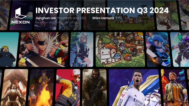 Cover of NEXON Q3 2024 Investor Presentation